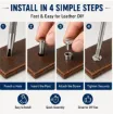 tornillos remaches chicago phillips m5 acero inoxidable cuero encuadernacion 10mm x5 set oro 8