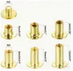 tornillos remaches chicago phillips m5 acero inoxidable cuero encuadernacion 8mm x5 set oro 4