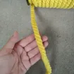 cordon cuerda algodon trenzado 12mms para macrame manualidades x21mts aprox color blanco antiguo 4