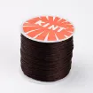 hilo poliester encerado fino 0 5mm carretel 100mts color marron oscuro 0