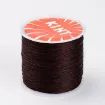 hilo poliester encerado fino 0 5mm carretel 100mts color marron sillin 0
