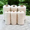 cordon algodon cuerda trenzada 5mms para macrame rollo 100mts color blanco 2