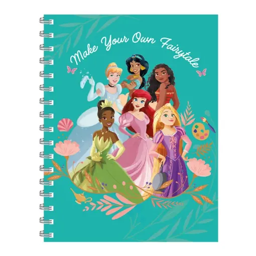 cuaderno anillado notas fantasia tapa dura 24x18cms motivos super princesas 0