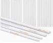 varillas plastico abs huecas forma tubo medida set x4 unidades 25cms medidas 3 6mms 0