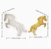 molde silicona para resina epoxi porcelana masas modelo caballo galopante medida 90x85mms 0