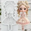 molde silicona para resina epoxi porcelana masas modelo muneca pelo ondulado medida 92x51mms 0