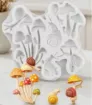 molde silicona para resina epoxi porcelana masas modelo hongos caracoles medida 88x80mms 0