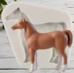 molde silicona para resina epoxi porcelana masas modelo caballo chico medida 48x47mms 0