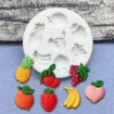 molde silicona para resina epoxi porcelana masas reposteria modelo frutas mini x7 medida 69x69mms 0