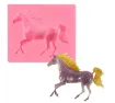 molde silicona para resina epoxi porcelana masas modelo caballo galopando chico medida 75x65mms 0