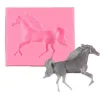 molde silicona para resina epoxi porcelana masas modelo caballo galopando chico medida 75x65mms 1