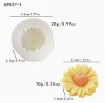 molde silicona para resina epoxi porcelana masas modelo margarita medida 45x45x23mms 1