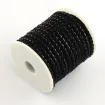 cordon trenzado redondo simil cuero pu 5mms por 2 mts aprox color negro 1