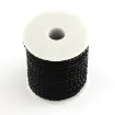 cordon trenzado redondo simil cuero pu 5mms por 2 mts aprox color negro 2