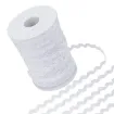 galon ribete poliester ondulado 5mms color blanco rollo 25mts aprox 0