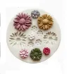 molde silicona para resina epoxi porcelana masas modelo girasoles margaritas x13 medida 78x78mms 0