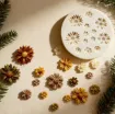 molde silicona para resina epoxi porcelana masas modelo girasoles margaritas x13 medida 78x78mms 2