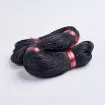 cordon algodon encerado fino 1mm por 300mts color negro 1