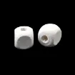cuentas madera cubo 8mms pintadas x50 unidades color blanco 2