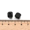 cuentas madera cubo 8mms pintadas x50 unidades color negro 1