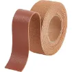 cinta cuero sintetico pvc ancho 25mms por 2mts color siena 0