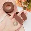 cinta cuero sintetico pvc ancho 25mms por 2mts color marron 2