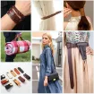 cinta cuero sintetico pvc ancho 25mms por 2mts color marron 4