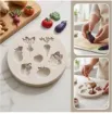 molde silicona para resina epoxi porcelana masas reposteria modelo verduras mini x7 medida 82x82mms 3