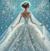 set pintura diamantes art gem 5d lamina 25x25cms motivo novia cristales yc006 0