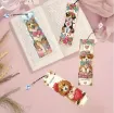 set pintura diamantes 5d adhesivos marcapaginas marcador libro 15x5cms x4 motivos perros 2
