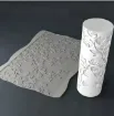 rodillo mini plastico para textura arcilla polimerica masas sin mango 100x30mms motivo hiedra 0