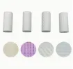 set 4 mini rodillos plastico para texturas arcilla polimerica masas sin mango medida 55x25mms 0