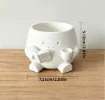 pieza impresion 3d abs modelo maceta carita libro taza medida 73x75x51mms color blanco 1
