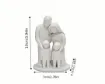 pieza impresion 3d abs modelo familia abstracta x4 moderna medida 70x43x100mms color blanco 1