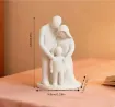 pieza impresion 3d abs modelo familia abstracta x3 moderna medida 70x43x100mms color blanco 1