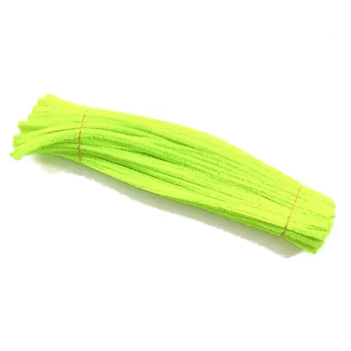chenil limpia pipas colores 300x6mms paquete x100 unidades color amarillo fluo 0