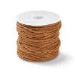 cordon algodon encerado fino 1mm por 20mts aprox color marron siena 0