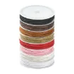 cordon algodon encerado fino 1mm carretel 7mts aprox set 8 colores diferentes 0