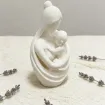pieza impresion 3d abs modelo madre bebe abrazo medida 55x45x92mms color blanco 0