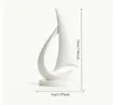 pieza impresion 3d abs modelo barco velero medida 50x30x100mms color blanco 1