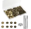 set herramientas botones broches presion remaches metalicos 12 5mms x30 sets color bronce 0