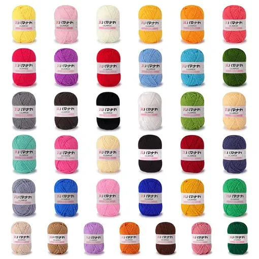 lana acrilica poliester para ganchillo ovillo 25grs 70mts aprox variedad colores eleccion 0