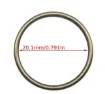 aro argolla hebilla metalica 20mms interior 2mms espesor color bronce por unidad 1