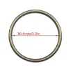 aro argolla hebilla metalica 30 4mms interior 2mms espesor color bronce por unidad 1