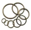 aro argolla hebilla metalica 40 5mms interior 2mms espesor color bronce por unidad 0