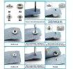 set herramientas botones broches presion remaches metalicos 12 5mms x30 sets color dorado 4