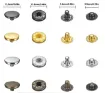set herramientas botones broches presion remaches metalicos 12 5mms x30 sets color plateado 3