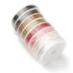 cordon algodon encerado fino 1mm carretel 7mts aprox set 8 colores diferentes 5
