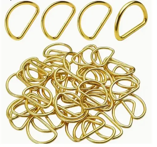 agolla anillos hierro hebilla forma d medida 25x17mms x10 unidades color dorado 0