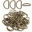 agolla anillos hierro hebilla forma d medida 25x17mms x10 unidades color bronce 0